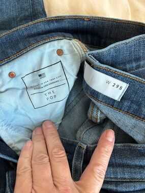 AYR The Pop Jeans 29S High Rise Kick Flare Crop Straight Denim